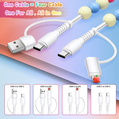 🎁BUY 1 GET 1 FREE🔥4-in-1 Beaded Charging Cord&fast charging cable 66W